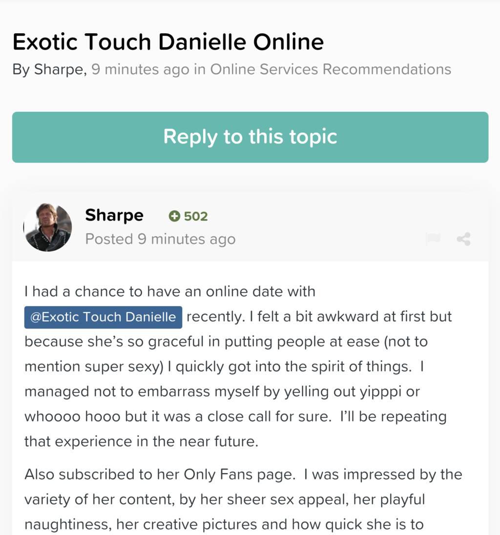 Exotic Touch Danielle is Female Escorts. | St. John | New Brunswick | Canada | scarletamour.com 