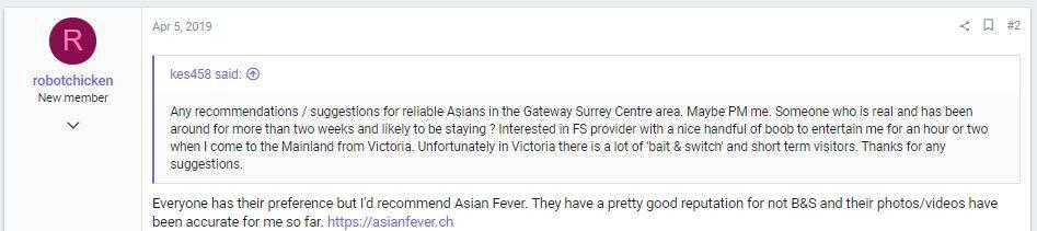 Pure @ asianfever.ch is Female Escorts. | Vancouver | British Columbia | Canada | scarletamour.com 