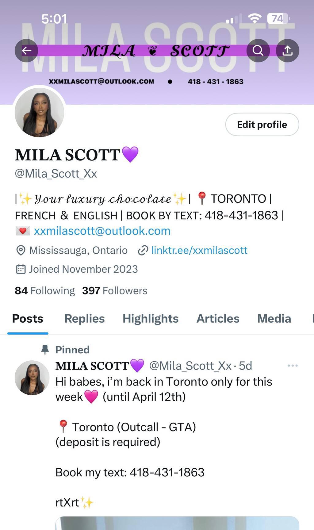 Mila Scott is Female Escorts. | windsor | Ontario | Canada | scarletamour.com 