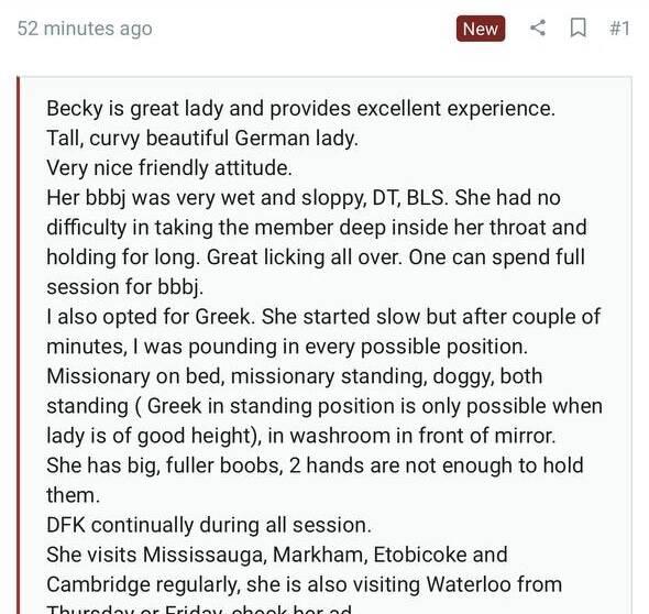 Backdoor Becky is Female Escorts. | Kitchener | Ontario | Canada | scarletamour.com 