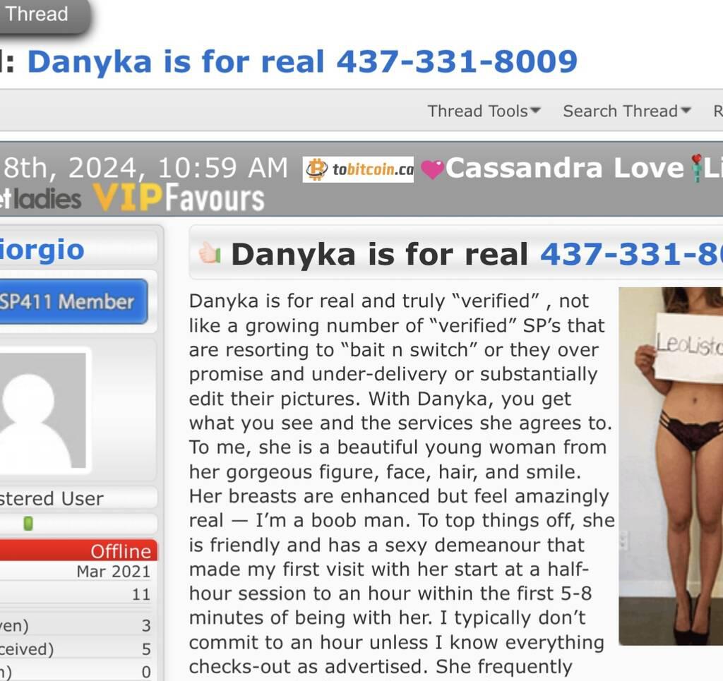 DANYKA is Female Escorts. | Toronto | Ontario | Canada | scarletamour.com 