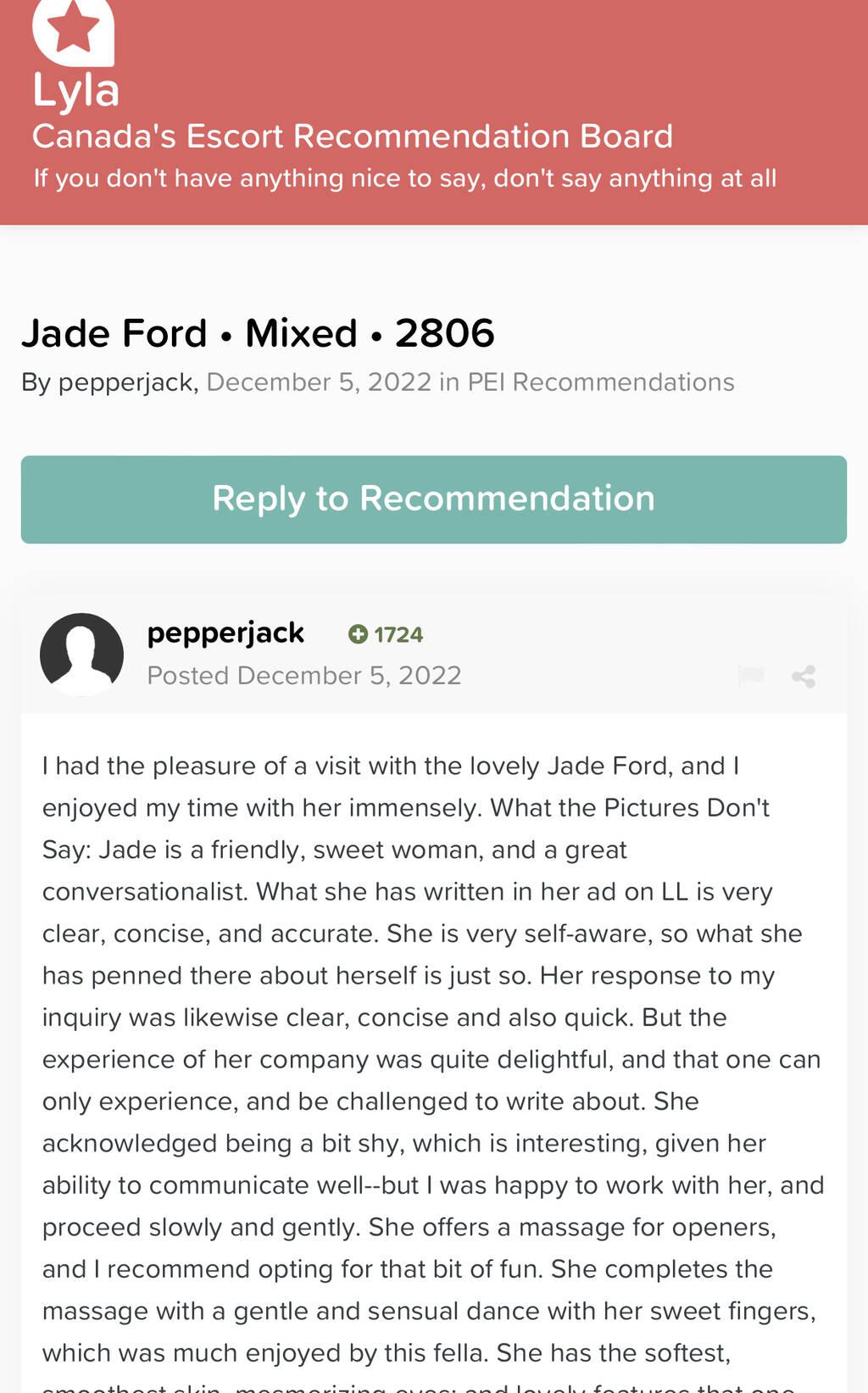 MS JADE FORD - CASH ONLY is Female Escorts. | Moncton | New Brunswick | Canada | scarletamour.com 