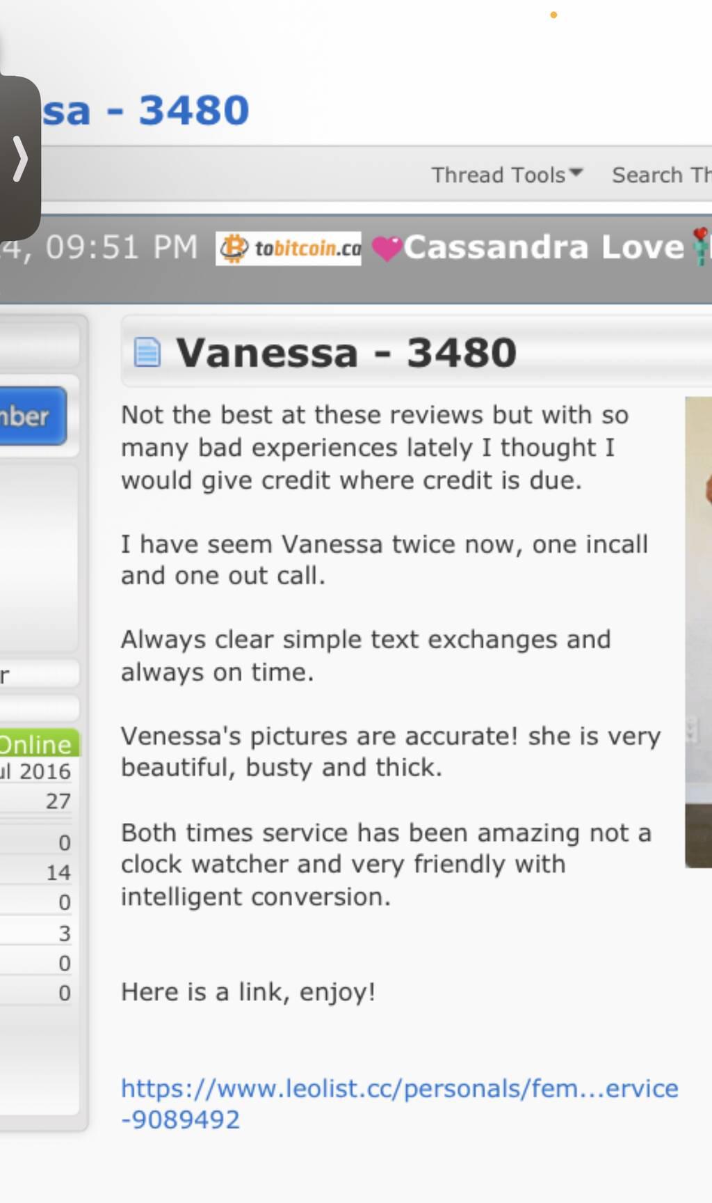 VanessaREVIEWS on LS/SP41 is Female Escorts. | Kitchener | Ontario | Canada | scarletamour.com 