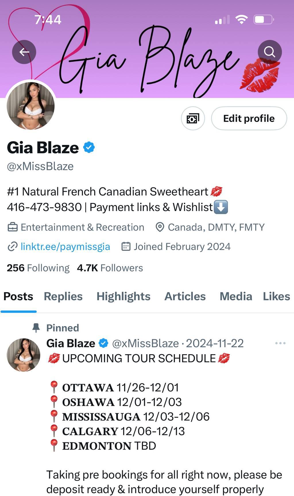 Gia Blaze is Female Escorts. | Toronto | Ontario | Canada | scarletamour.com 